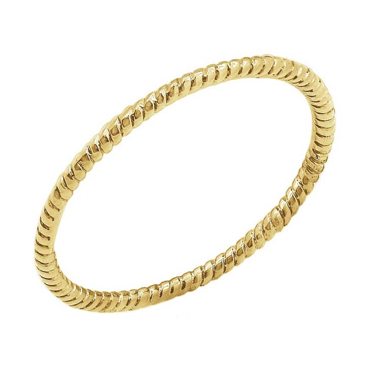 Stagable Twisted Rope Stapling Ring för wholesale av GEMOUR