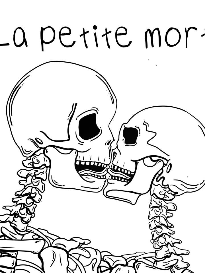 Adesivo: La Petite Mort di Sarah Maloney per la vendita all'ingrosso da parte di Silver Sprocket