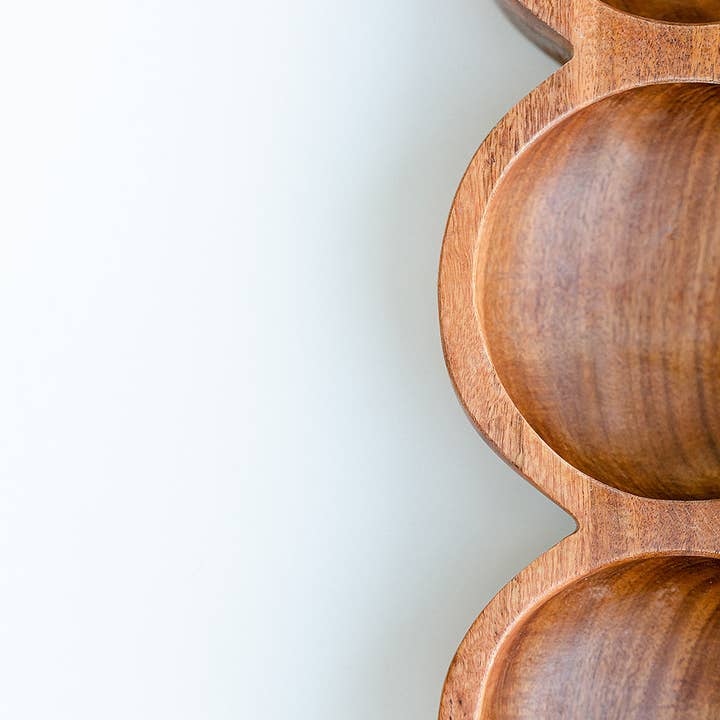 Casa Bella Vida - Wholesale Serving Utensil - Hand Carved Wooden Serving Trio1