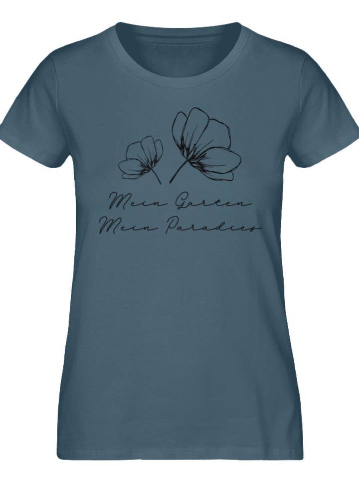 Mein Garten Paradies - Damen Premium Bio Shirt für den Großhandel von GARTENFAN