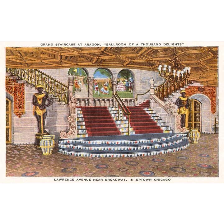 Magnete CH-168 Interno Aragon Ballroom, Chicago, Illinois per la vendita all'ingrosso da parte di Found Image Press