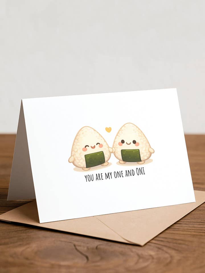 Onigiri Japanisches Essen Wortspiel Valentinstag T-Shirt für den Großhandel von Chewy Lemon Studio