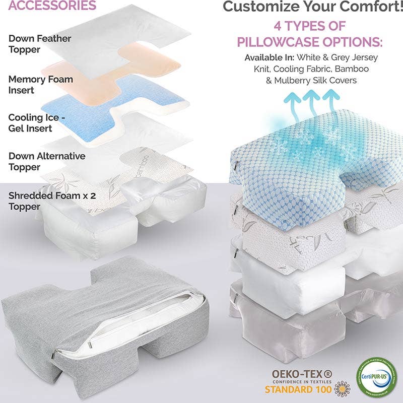 Husband Pillow - Wholesale Bedding Pillow - Insert Memory Foam Topper 80D2