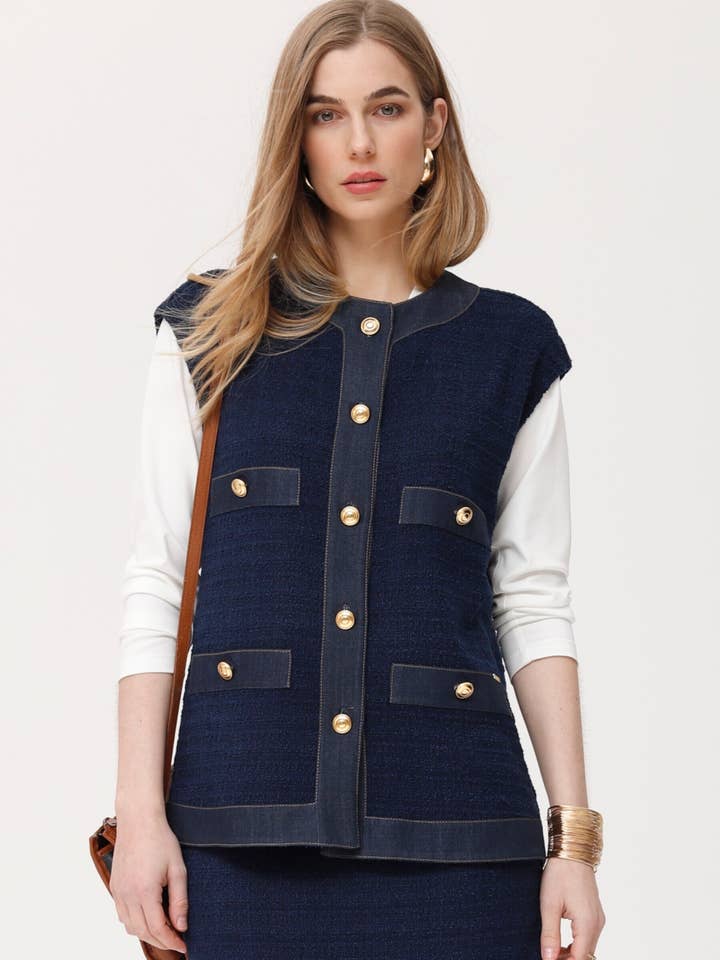 Chanel gebreid vest Imido voor wholesale door OKY