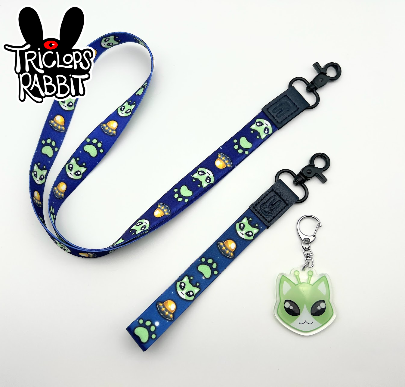 Triclops Rabbit - Wholesale Lanyard - Unisex - Neck and Wrist Lanyards with Keychain3