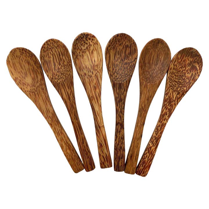 Vie Gourmet Coconut Wood Spoon, Set of 6, 15cm for wholesale by VIE