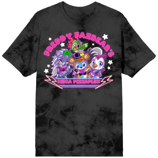 Five Nights At Freddy's Mega PizzaPlex Chibi Group Shot Women's Black Mineral Wash Crew Neck Short Sleeve T-shirt and other Purchase Wholesale mega construx. Free Returns & Net 60 Terms on Faire trending on Faire.