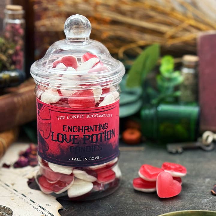 The Lonely Broomstick - Wholesale Hard Candy - Love Potion Candies Jar
