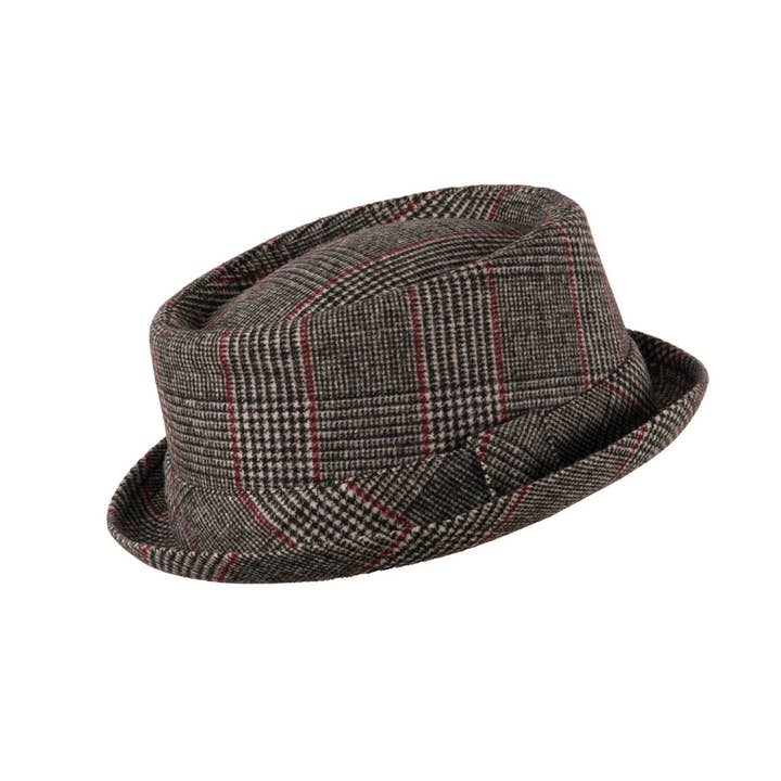 Eurostick - Wholesale Fedora - Unisex - Doyle Tweed Pork Pie Hat Prince of Wales Check1