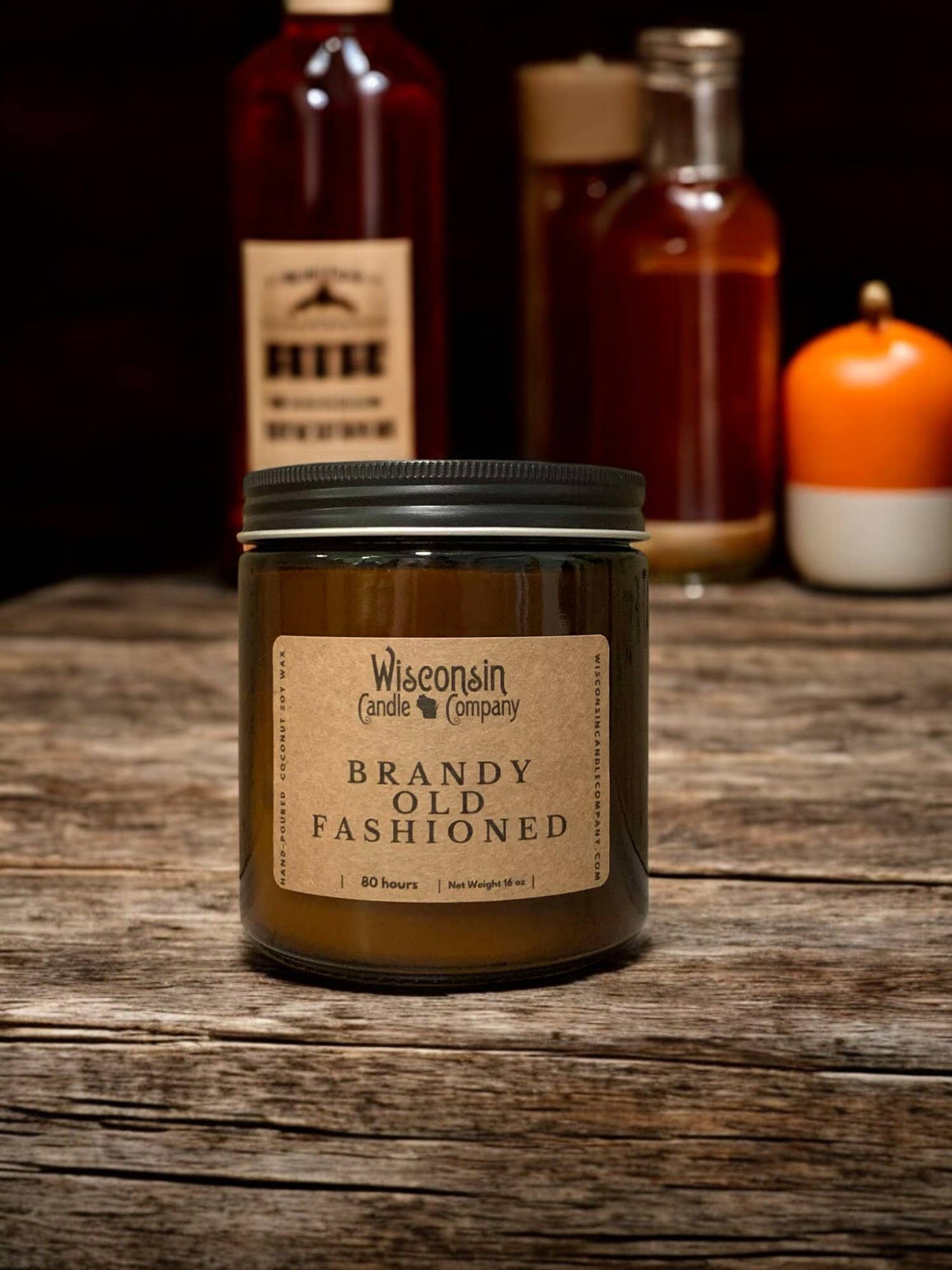 Wisconsin Candle Company - Wholesale Pot/gevulde kaars - Brandy ouderwets0