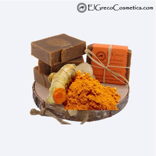 El Greco handmade natural cosmetics - Wholesale Bar Soap - Curcuma Donkey Milk Soap - Shampoo bar