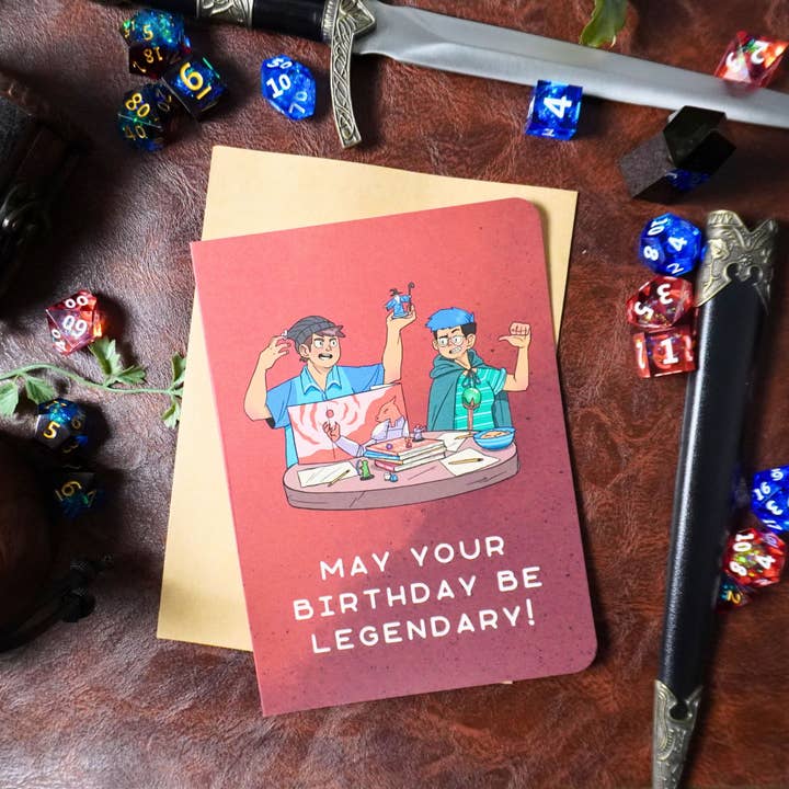 Minva Tabletop Design Co - Wholesale Birthday Card - May Your Birthday Be Legendary Card