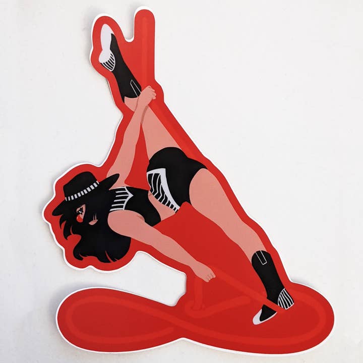 Adesivo Rodeo Clown per la vendita all'ingrosso da parte di Amy in the Aether Art