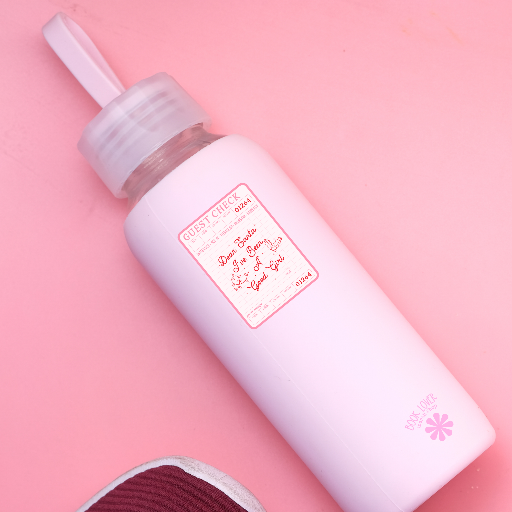 Book Lover Merch Shop – wholesale Sticker – Guest Check Santa Stickers / Christmas Bookish Stickers2