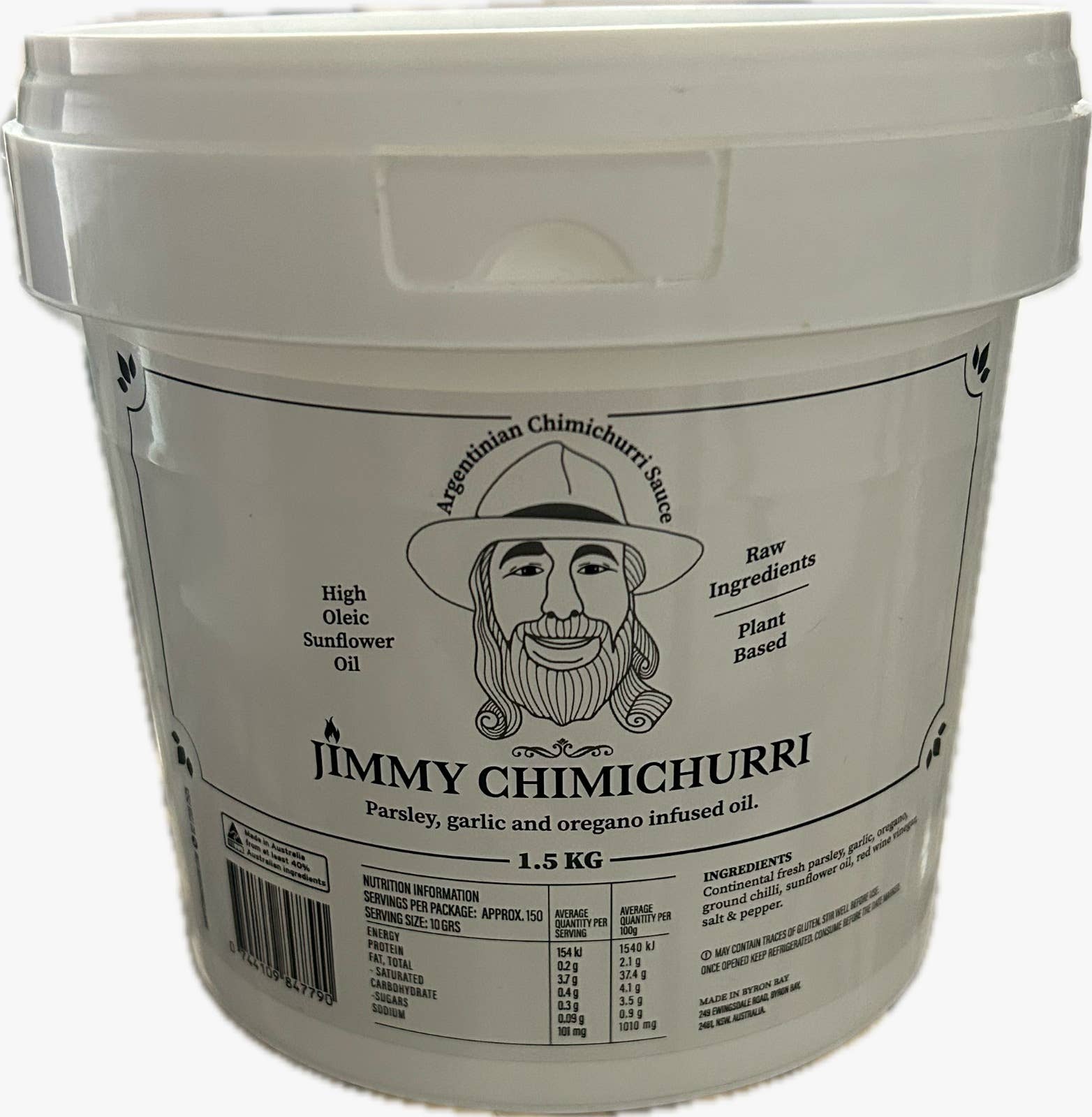 Jimmy Chimichurri - Wholesale Hot sauce - Chimichurri Sauce **HOT** FOOD SERVICE 1.5KG