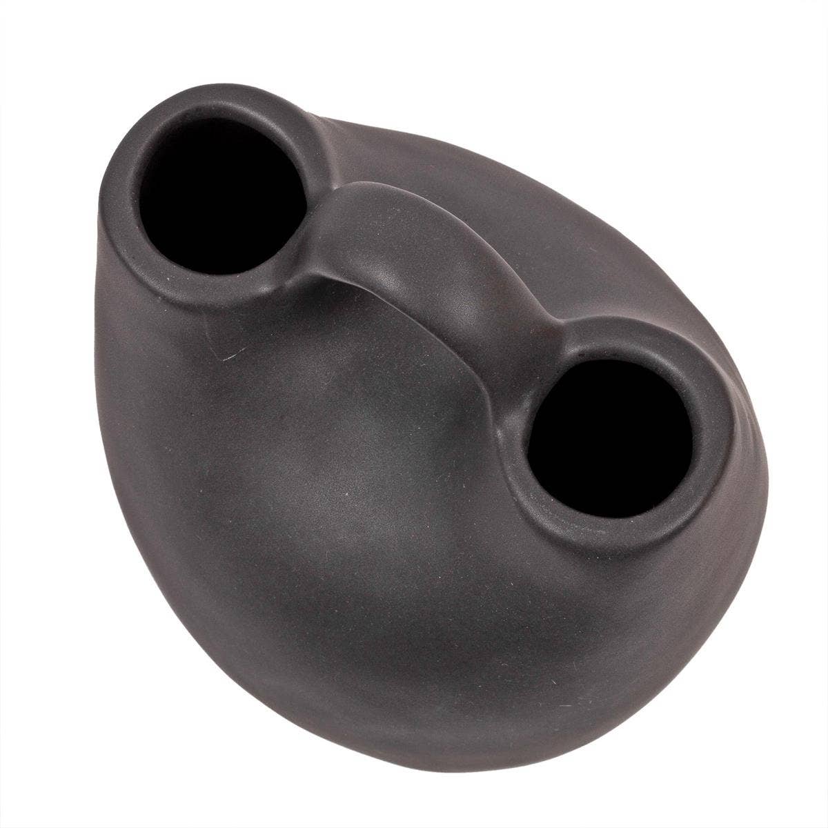 Truu Design - Wholesale Vase - Truu Design Double Ceramic Vase with Handle, 6.2"H2