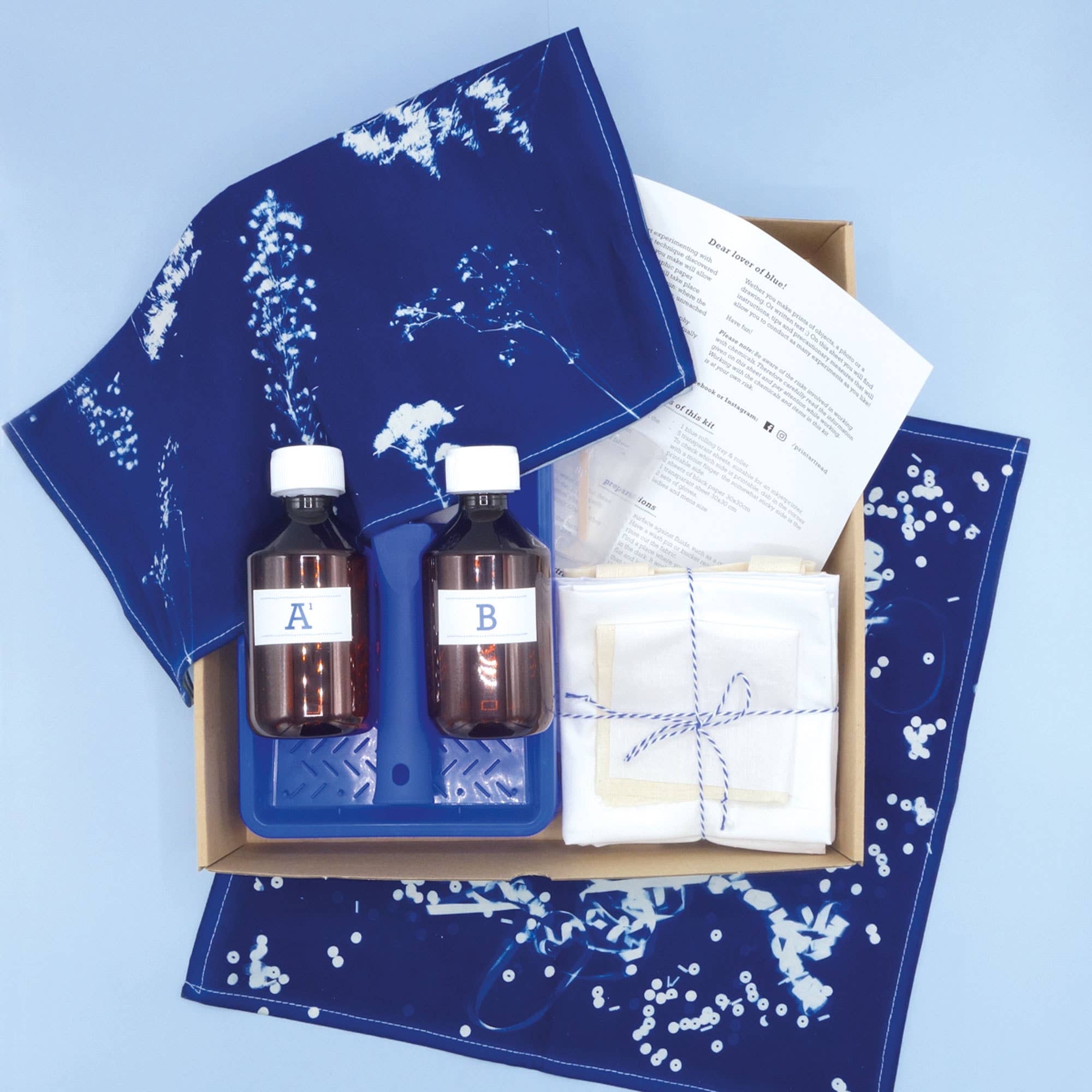 PAR - Vente Kit de bricolage - Kit de cyanotype DIY pour tissu3