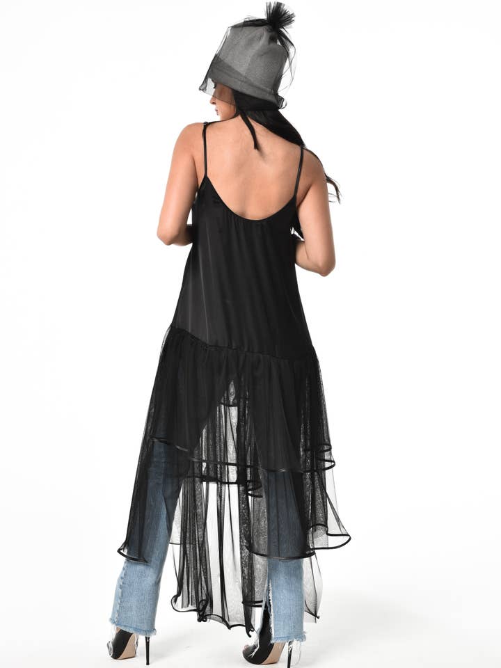 Metamorphoza – Engroshandel Tunika - Dame – Satin og Mesh Tunika2