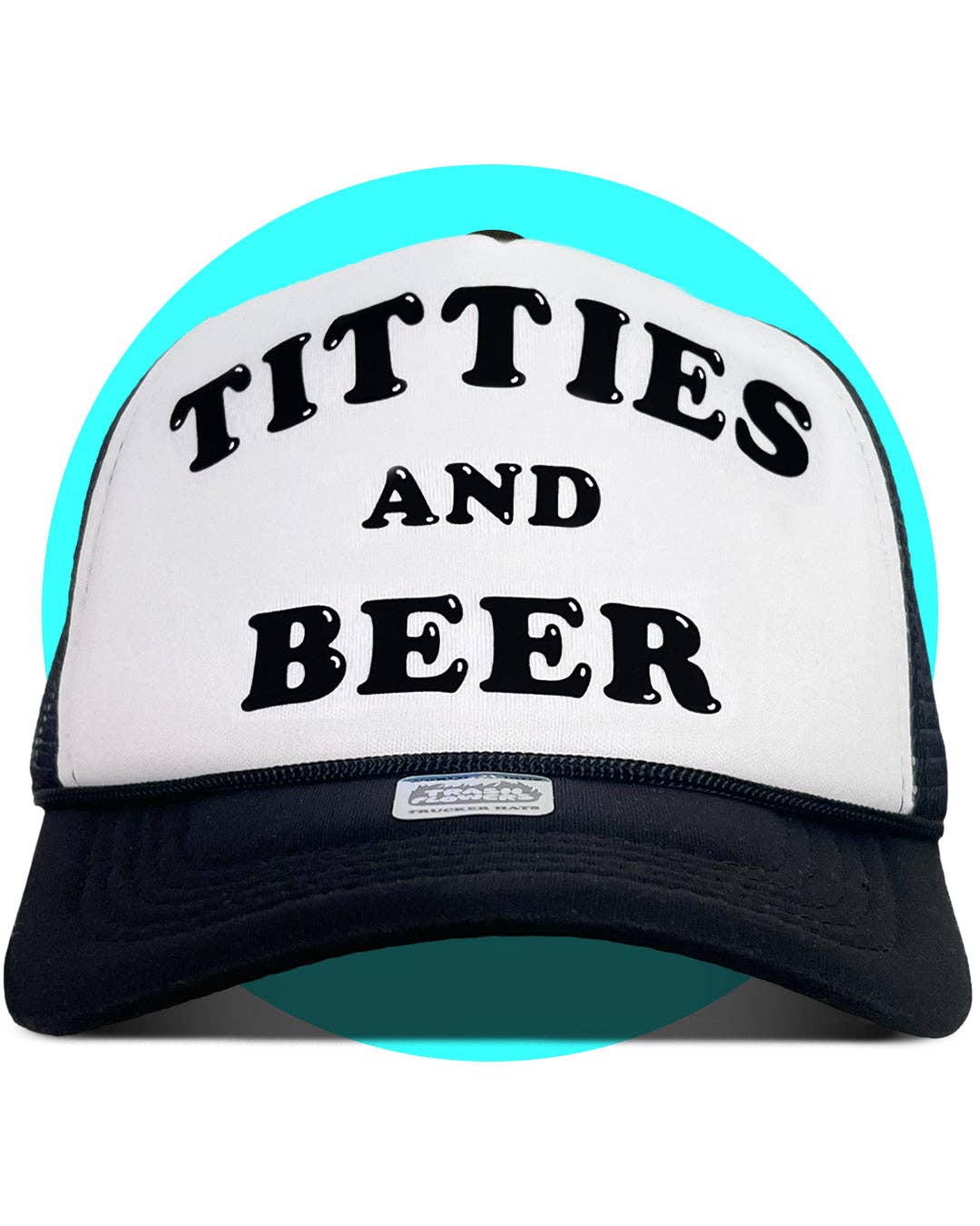 Trash Flowers Trucker Hats - Vente Casquette de camionneur – unisexe - Casquette Titties and Beer Trucker1