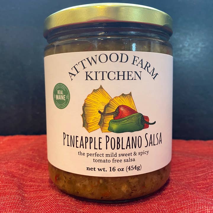 Poblano-Salsa mit Ananas für den Großhandel von Attwood Farm Kitchen & Pantry