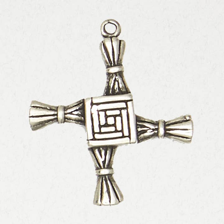 Celtic Pewter Pendant Necklace - Brigid’s Cross for wholesale by Nirvana LLC
