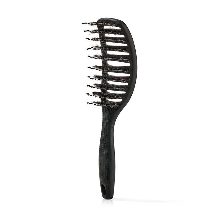 Yuaia Haircare - Vente Peigne/brosse à cheveux - Curvy Brush - Brosse à cheveux avec poils de sanglier1