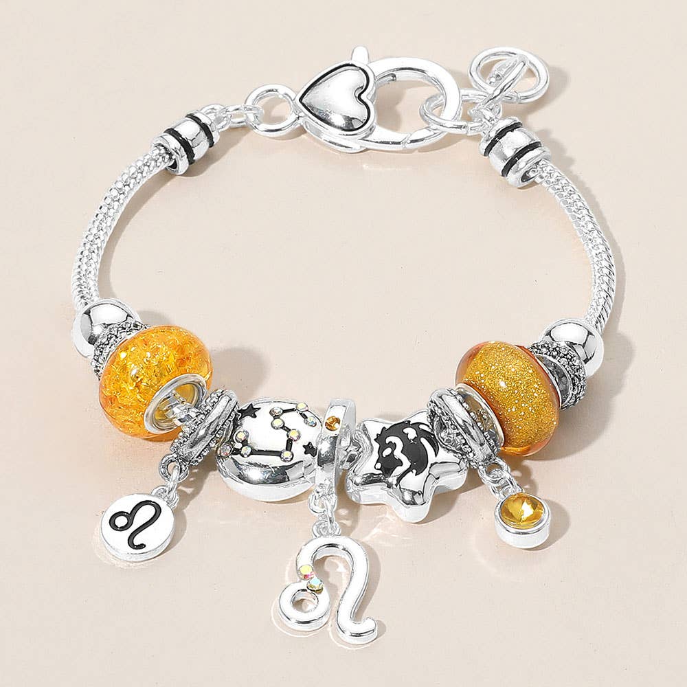 Sensibling Corp. - Vendita all'ingrosso Braccialetto con ciondolo/pendente - ARIETE - Braccialetto con Ciondolo Simbolo Oroscopo Segno Zodiacale con Perline9