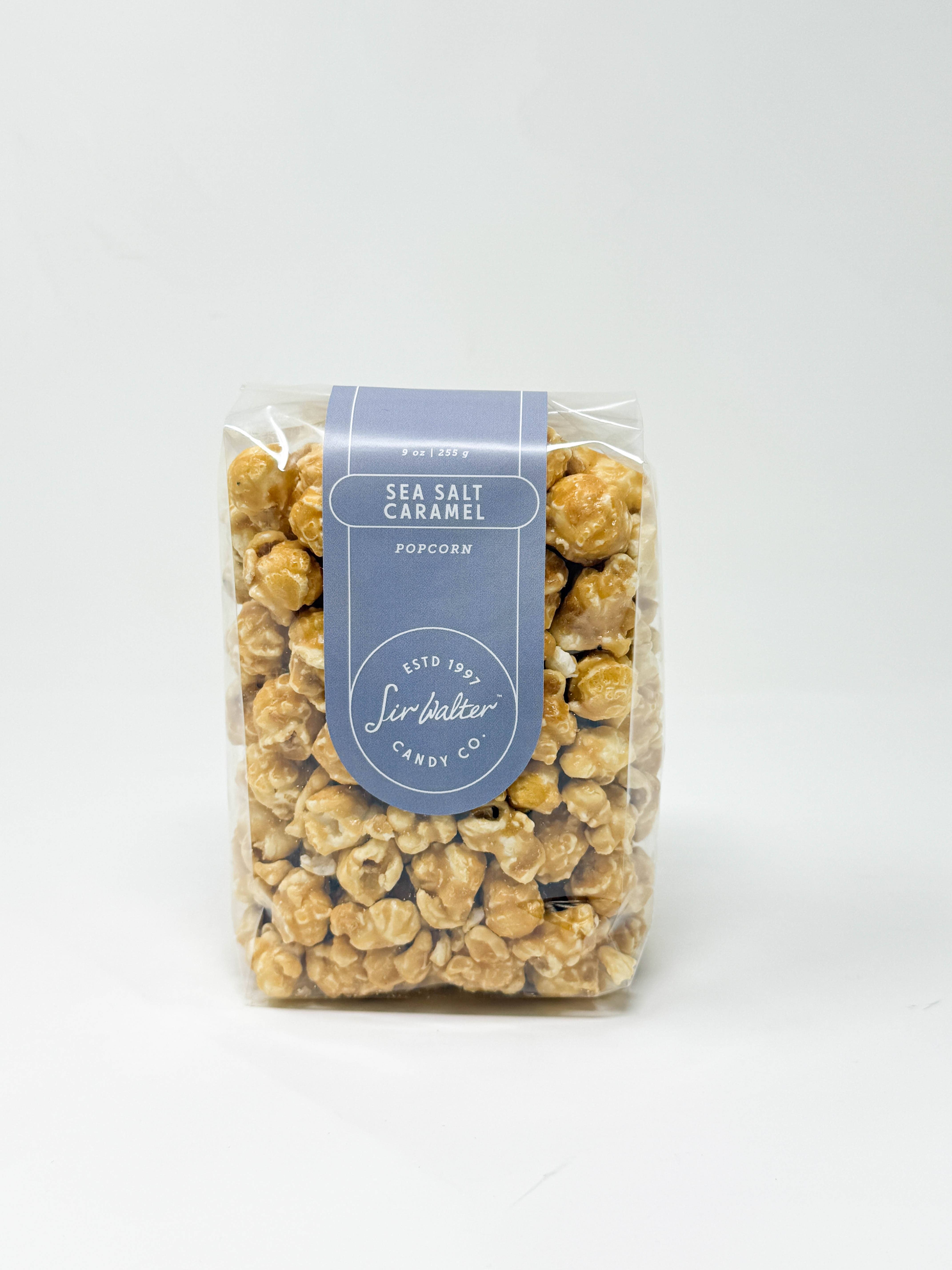 Sir Walter Candy Co. - Wholesale Popcorn - Artisanal Sea Salt Caramel Popcorn  - Sweet and Salty1