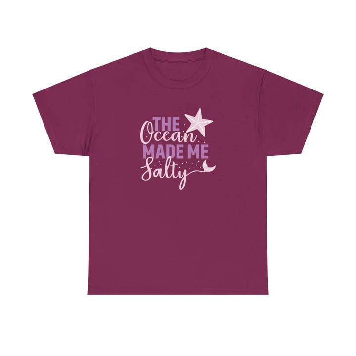 Havet gjorde mig salt T-shirt #2 för wholesale av Beach, Cats & Wine