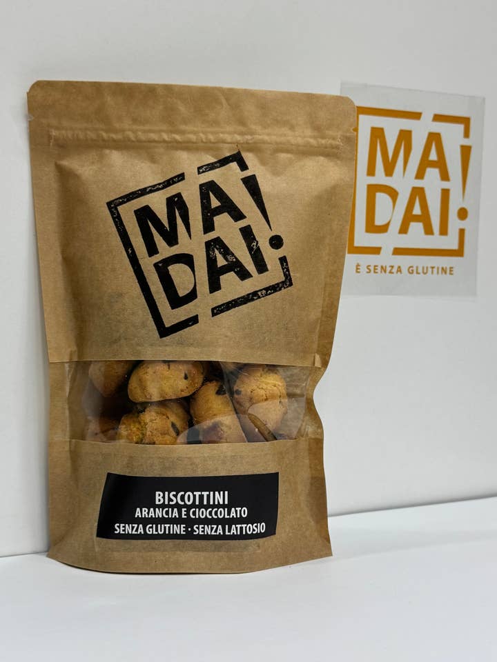 Orange and chocolate cookies 220 g "URBAN CHIC" for wholesale by SPAZIOGOLOSO! laboratorio artigianale senza glutine