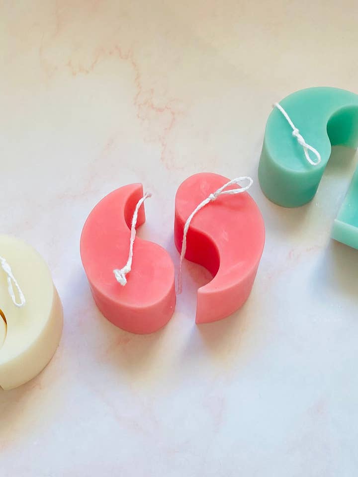 Yin Yang Beeswax Candle for wholesale by Maple + Love