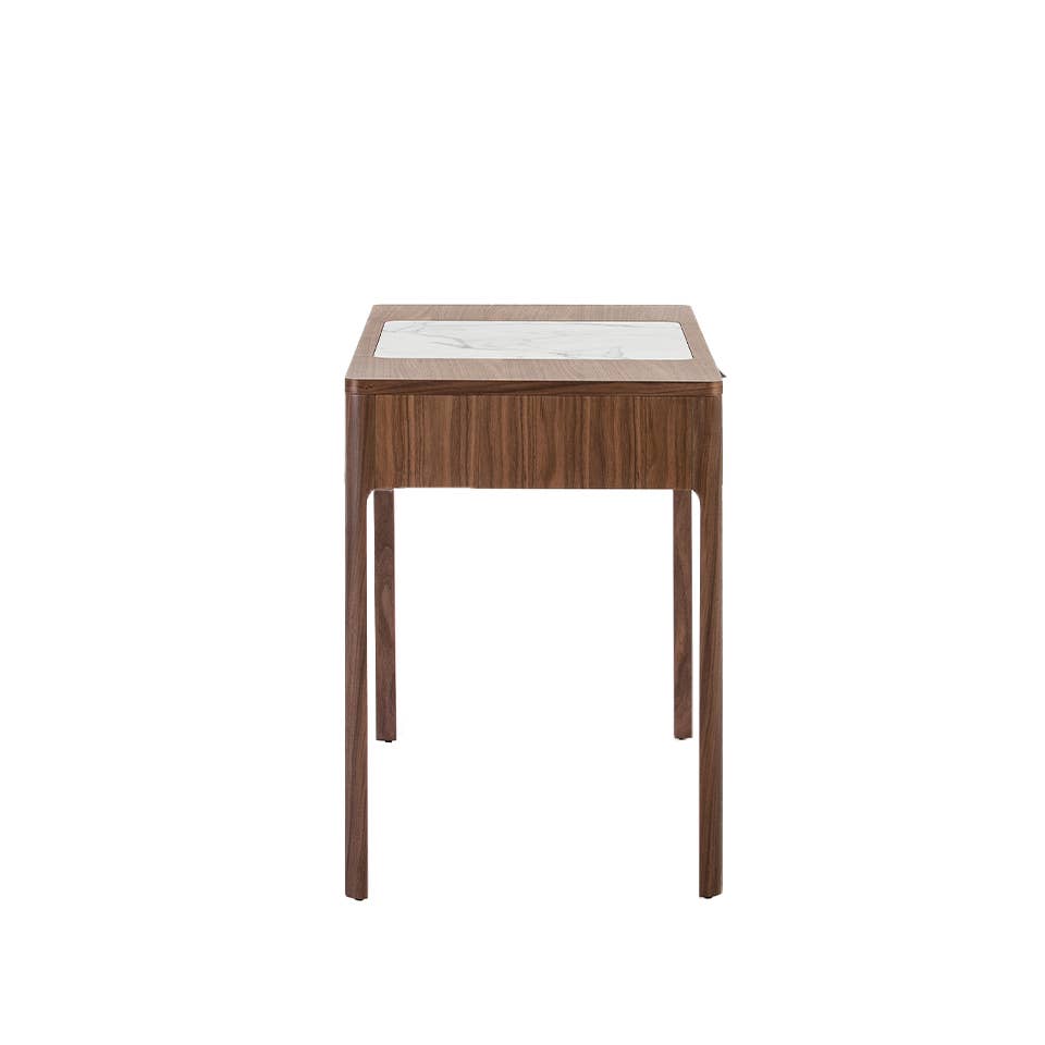 ANGEL CERDA – wholesale Console table – Walnut veneered wood dressing table with central part3