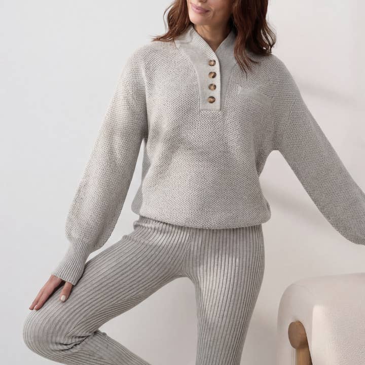 Cottonsilk™ Pocket Henley for wholesale by LUNYA