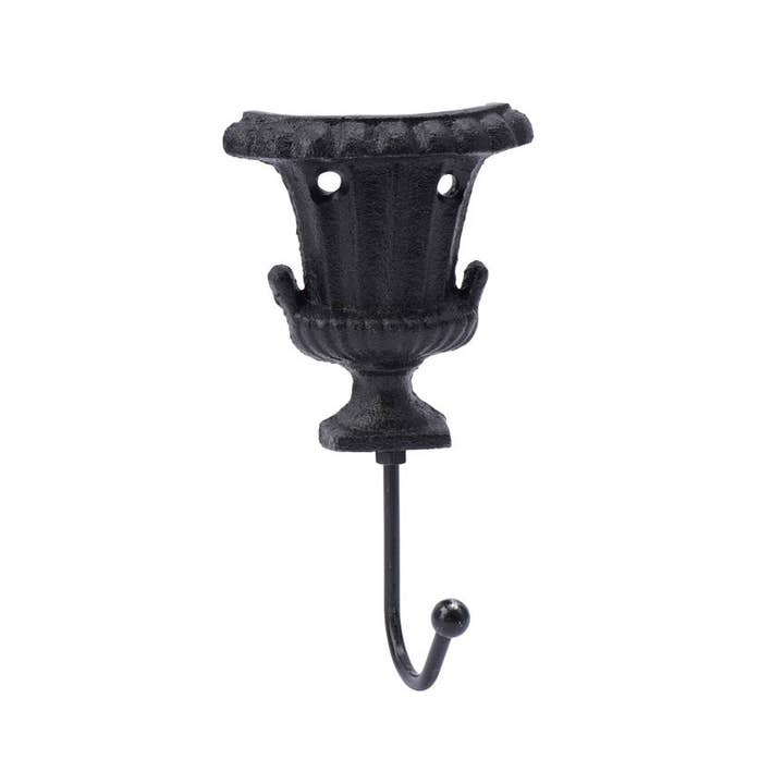 CGB Giftware - Wholesale Wall Hook - Cast Iron Urn Wall hook