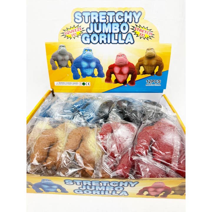 MIX COLOR Stretchy Glue-Sand Filled Rubber Gorilla for wholesale on Faire3