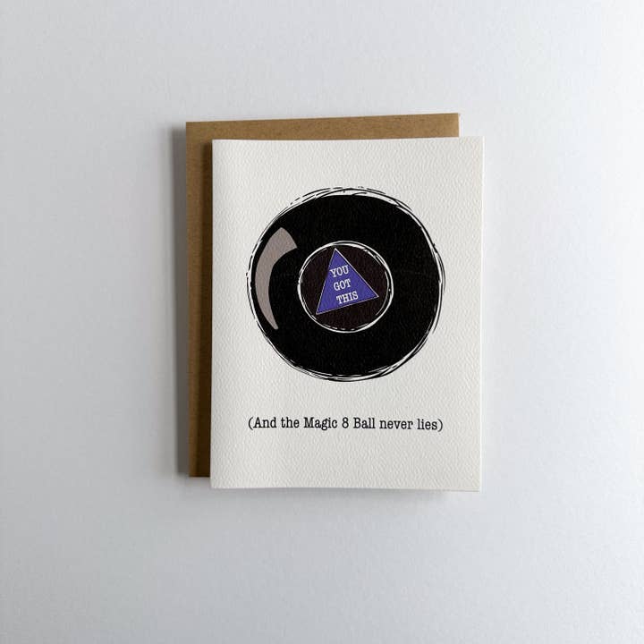 Wild Card Creations – wholesale Encouragement card – Magic 8 Ball Encouragement
