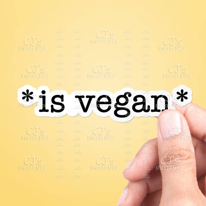 * är vegan* klistermärke för wholesale av CJ's Sticker Shop
