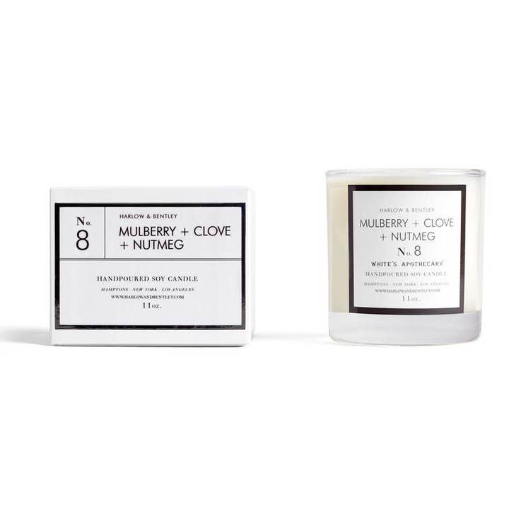 BOUGIE SOJA MULBERRY, MUSCADE ET CLOU DE GIROFLE 11 oz pour la vente par Harlow + Bentley