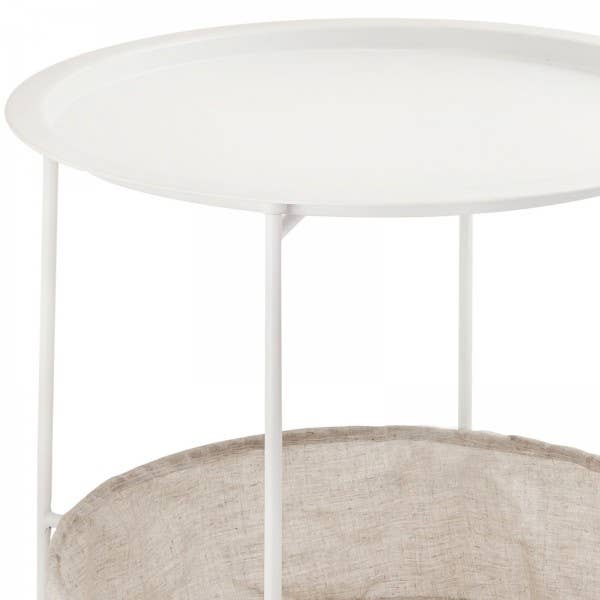 Voglrieder - Wholesale Side Table - 2nd choice metal side table round with storage solution A32