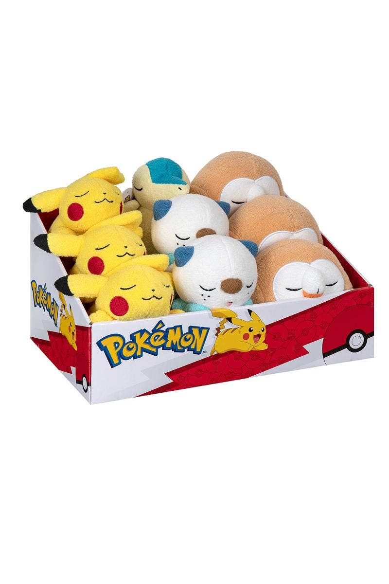 License 2 Play Toys - Wholesale Stuffed/Plush Toy - Kids & Baby - Pokemon 5” Sleeping Plush Assortment in Display - Set of 95