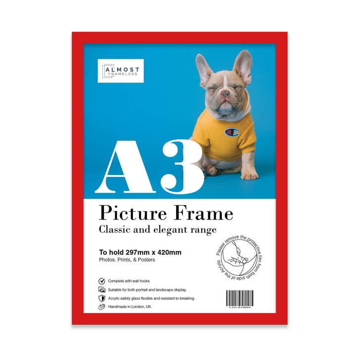 Red A3 Picture Frame for wholesale by WholesaleFrames.co.uk