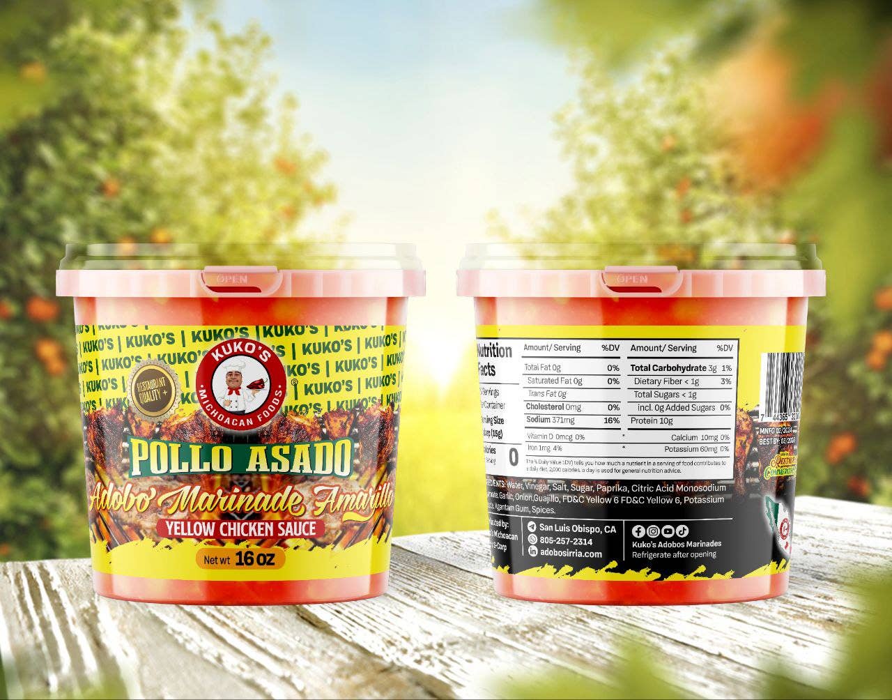 Kuko's adobos marinade sauce and seasoning - Wholesale Marinade - POLLO ASADO AMARILLO MARINADE2