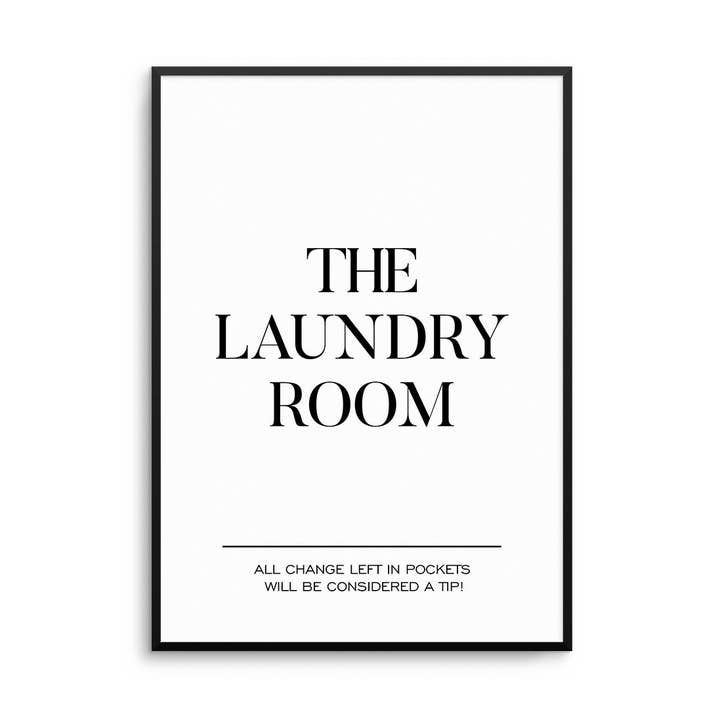 The Laundry Room Print for wholesale by D'LUXE PRINTS