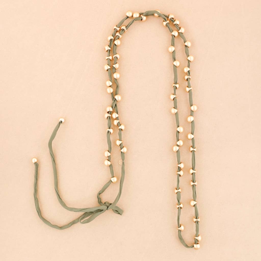 Sonata - Wholesale Snap Jewelry - Imitation Metal Ball Long Necklace2