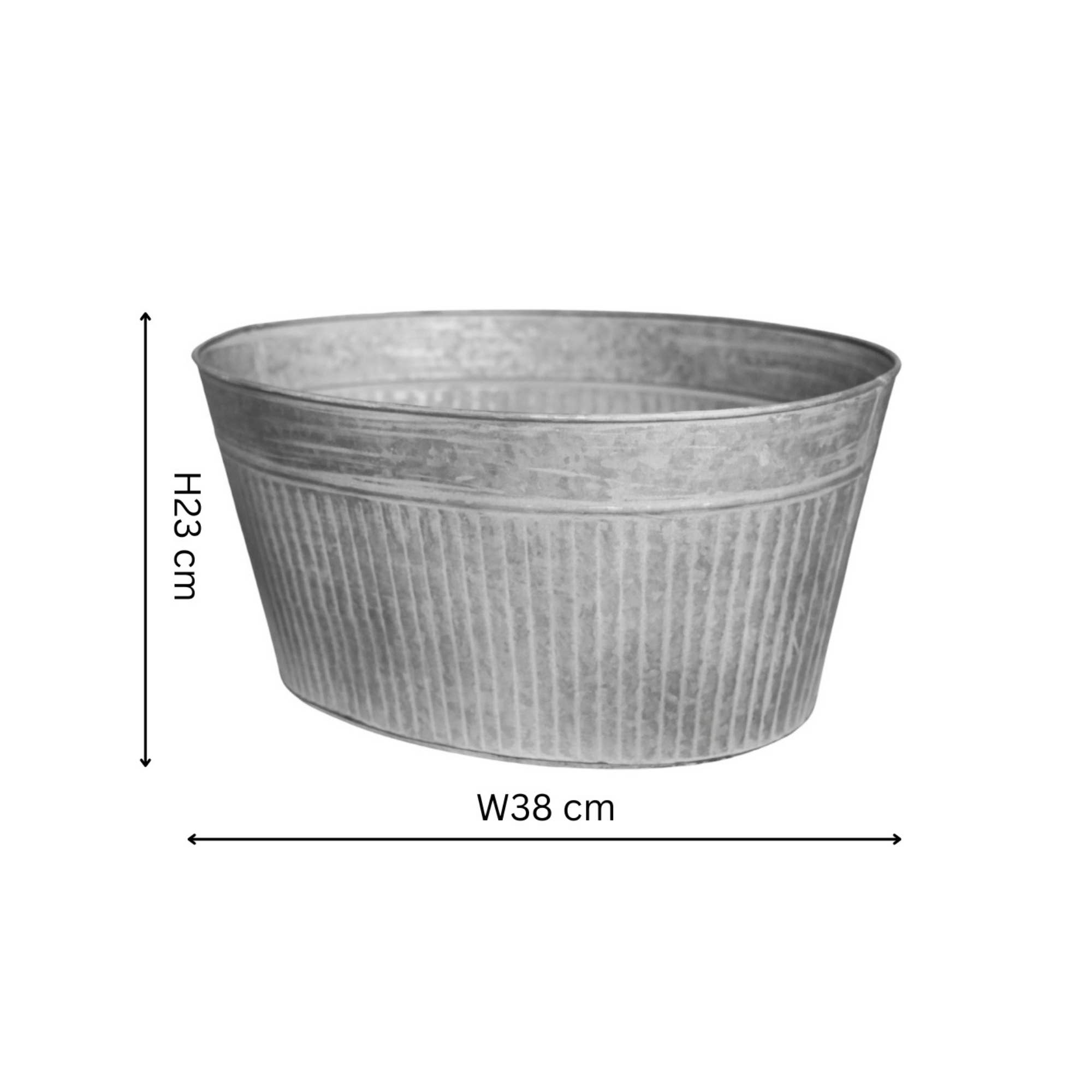 Ivyline – wholesale Plant pot – Outdoor Galvanised Trough6