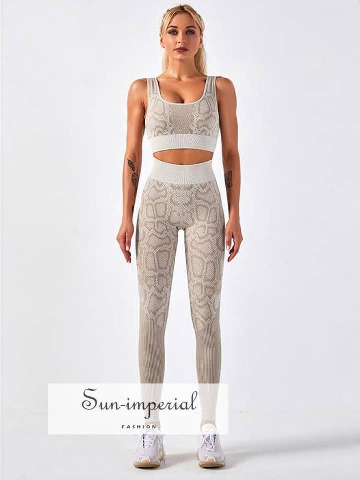 Damen zweiteiliges Crop-Top mit Knotenmuster und rundem Rücken für den Großhandel von Sun Imperial