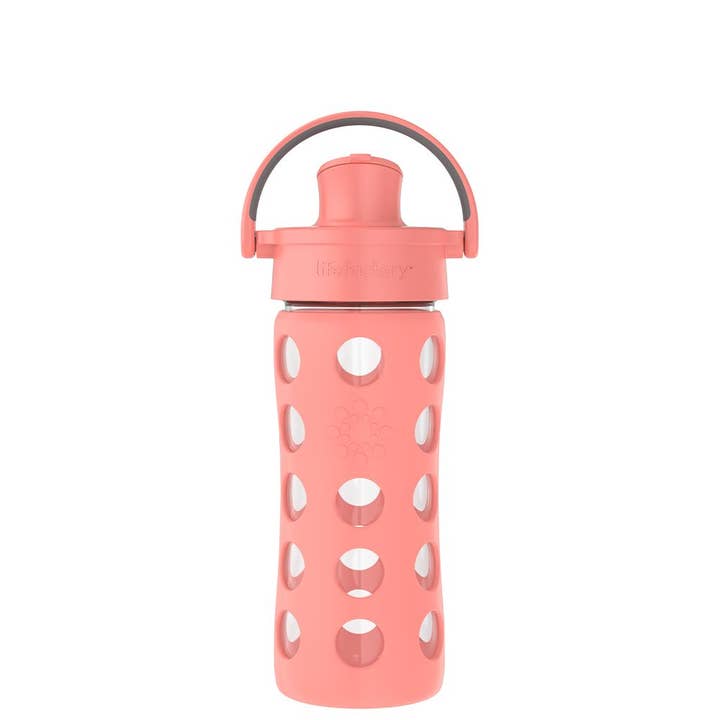 12oz Glass Water Bottle Active Cap for wholesale by Lifefactory