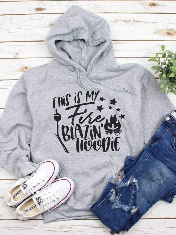 Fire Blazing Hoodie, Camping Woods Forest Lovers Crewneck for wholesale by Gerdees