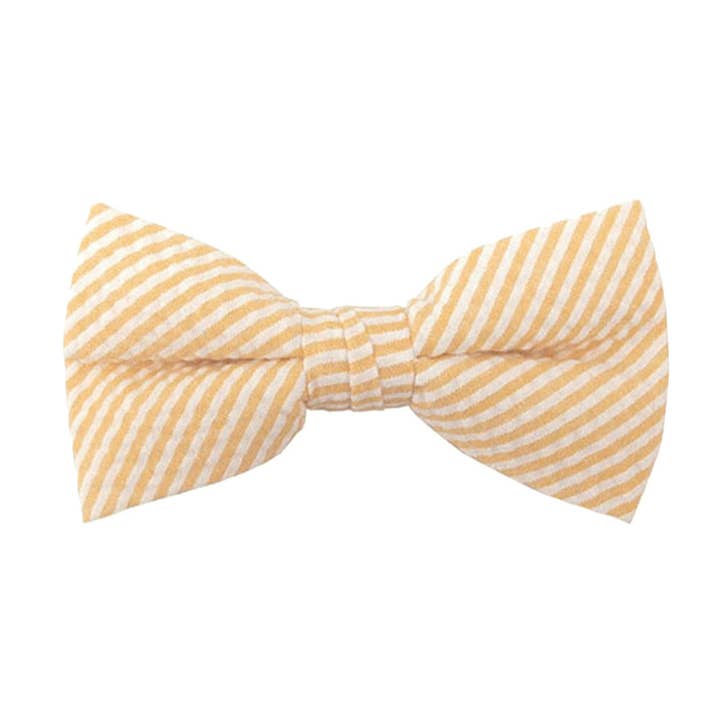 Jacob Alexander - Wholesale Bow Tie - Men’s - Men's Seersucker Striped Bow Tie43