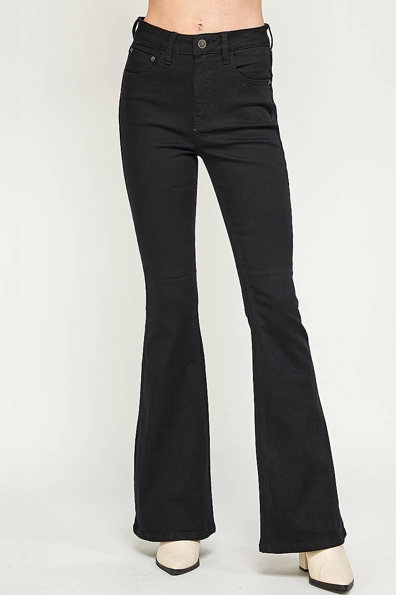 Weiss I1320HF - Weiß - High Rise Flare Jeans für den Großhandel auf Faire8